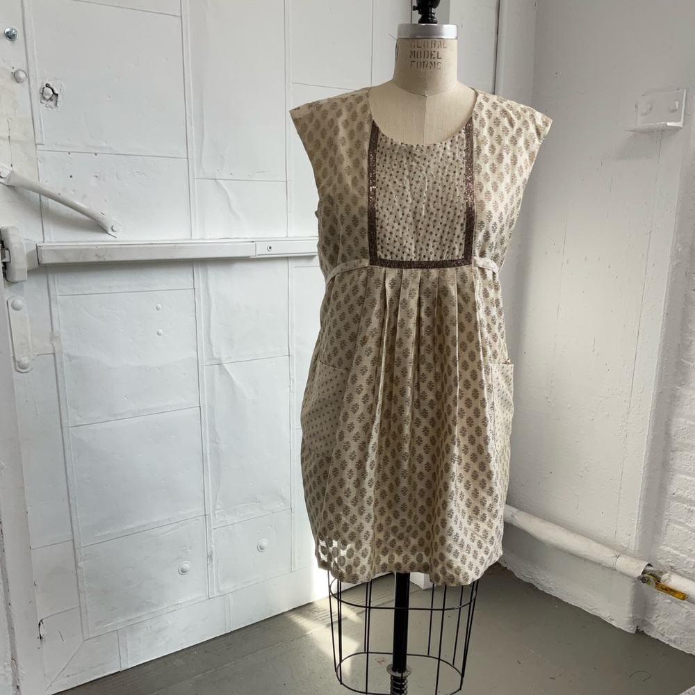 Panda Jahula cream embellished dress size large - fits more like medium
